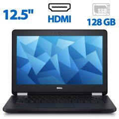Нетбук Б-класс Dell Latitude 12 E5270 / 12.5" (1366x768) TN / Intel Core i3-6100U (2 (4) ядра по 2.3 GHz) / 4 GB DDR3 / 128 GB SSD / Intel HD Graphics 520 / WebCam / HDMI