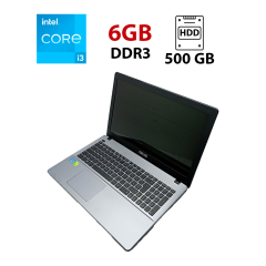 Ноутбук Asus X550C / 15.6" (1366x768) TN / Intel Core i3-3217U (2 (4) ядра по 1.8 GHz) / 6 GB DDR3 / 500 GB HDD / nVidia GeForce GT 720M, 2 GB GDDR3, 64-bit / WebCam / HDMI