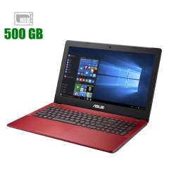 Ноутбук Asus X550CA Red / 15.6" (1366x768) TN / Intel Celeron 1007U (2 ядра по 1.5 GHz) / 4 GB DDR3 / 500 GB HDD  / Intel HD Graphics / WebCam 