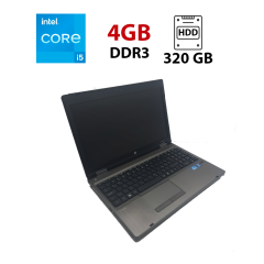 Ноутбук HP ProBook 6560b / 15.6" (1366x768) TN / Intel Core i5-2540M (2 (4) ядра по 2.6 - 3.3 GHz) / 4 GB DDR3 / 320 GB HDD / Intel HD Graphics 3000 / WebCam / Акб отсутствует