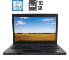 Ноутбук Б-клас Lenovo ThinkPad L460 / 14" (1920x1080) IPS / Intel Core i3-6100U (2 (4) ядра по 2.3 GHz) / 8 GB DDR4 / 192 GB SSD / Intel HD Graphics 520 / WebCam / miniDP