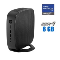 Неттоп HP t740 Thin Client USFF / AMD Ryzen V1756B (4 (8) ядра по 3.25 - 3.6 GHz) (аналог i7-7700T) / 8 GB DDR4 / 512 GB SSD M.2 / AMD Radeon Pro WX 3100, 4 GB GDDR5, 128-bit / Win 10 Pro