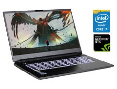 Игровой ноутбук Б-класс Clevo NH77DE / 17.3" (1920x1080) IPS / Intel Core i7-10750H (6 (12) ядер по 2.6 - 5.0 GHz) / 8 GB DDR4 / 256 GB SSD NVMe + 1000 GB HDD / nVidia GeForce GTX 1650 Ti, 4 GB GDDR6, 128-bit / WebCam