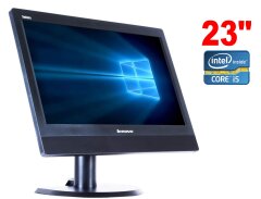 Моноблок Lenovo ThinkCentre M93z / 23" (1920x1080) IPS / Intel Core i5-4430S (4 ядра по 2.7 - 3.2 GHz) / 8 GB DDR3 / 120 GB SSD / Intel HD Graphics 4600 / WebCam / Win 10