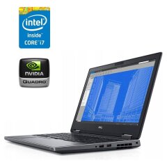 Мобильная рабочая станция Dell Precision 7530 / 15.6" (1920x1080) IPS / Intel Core i7-8850H (6 (12) ядер по 2.6 - 4.3 GHz) / 32 GB DDR4 / 128 GB SSD M.2 + 512 GB SSD M.2 / nVidia Quadro P2000, 4 GB GDDR5, 128-bit / WebCam