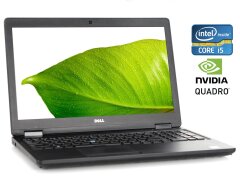 Мобильная рабочая станция Dell Precision 3520 / 15.6" (1366x768) TN / Intel Core i5-6440HQ (4 ядра по 2.6 - 3.5 GHz) / 8 GB DDR4 / 256 GB SSD M.2 / nVidia Quadro M620, 2 GB GDDR5, 128-bit / WebCam