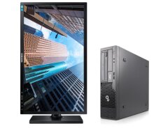 Комплект ПК: Fujitsu Esprimo E500 E85+ SFF / Intel Core i3-2120 (2 (4) ядра по 3.3 GHz) / 16 GB DDR3 / 480 GB SSD / Intel HD Graphics 2000 + Монитор Samsung S24E450D / 24" (1920x1080) TN + клавиатура и мышь