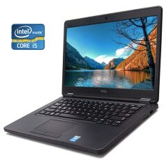 Ноутбук Б-класс Dell Latitude E5450 / 14" (1920x1080) IPS / Intel Core i5-5300U (2 (4) ядра по 2.3 - 2.9 GHz) / 8 GB DDR3 / 128 GB SSD / Intel HD Graphics 5500 / WebCam / Win 10 Pro