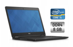 Ультрабук Б-клас Dell Latitude E7470 / 14" (1366x768) TN / Intel Core i5-6300U (2 (4) ядра по 2.4 - 3.0 GHz) / 8 GB DDR4 / 256 GB SSD / Intel HD Graphics 520 / WebCam / Windows 10