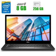 Нетбук Dell Latitude E7290 / 12.5" (1366x768) TN LED / Intel Core i5-7300U (2 (4) ядра по 2.6 - 3.5 GHz) / 8 GB DDR4 / 256 GB SSD / Intel HD Graphics 620 / WebCam 