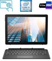 Планшет Б-класс Dell Latitude 5290 2-in-1 / 12.3" (1920x1080) IPS Touch / Intel Core i5-8350U (4 (8) ядра по 1.7 - 3.6 GHz) / 16 GB DDR3 / 512 GB SSD M.2 / Intel UHD Graphics 620 / USB 3.1 + Клавиатура
