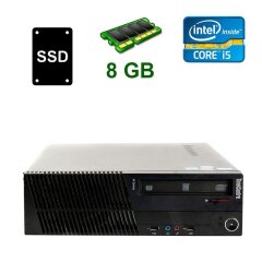 Lenovo ThinkCentre M92p SFF / Intel Core i5-3470 (4 ядра по 3.2 - 3.6 GHz) / 8 GB DDR3 / 120 GB SSD