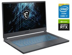 Ігровий ультрабук MSI Stealth 15M A11UEK-079NE / 15.6" (1920x1080) IPS / Intel Core i7-11375H (4 (8) ядра по 3.3 - 5.0 GHz) / 32 GB DDR4 / 480 GB SSD / nVidia GeForce RTX 3060, 6 GB GDDR6, 192-bit / WebCam