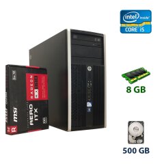 HP Compaq Pro 6300 Tower / Intel Core i5-3450 (4 ядра по 3.1 - 3.5 GHz) / 8 GB DDR3 / 500 GB HDD / AMD Radeon RX 550, 2 GB GDDR5, 128-bit
