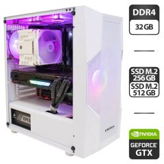 Ігровий ПК 2E Gaming Turbo Tower / Intel Core i7-10700K (8 (16) ядер по 3.8 - 5.1 GHz) / 32 GB DDR4 / 256 GB SSD M.2 + 512 GB SSD M.2 / nVidia GeForce GTX 1660 Super, 6 GB GDDR6, 192-bit / 850W
