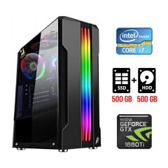 Игровой ПК Tower / Intel Core i7-2600 (4 (8) ядра по 3.4 - 3.8 GHz) / 8 GB DDR3 / 500 GB SSD + 500 GB HDD / nVidia GeForce GTX 1660 Ti, 6 GB GDDR6, 192-bit
