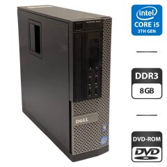 Компьютер Dell OptiPlex 7010 SFF / Intel Core i5-3470 (4 ядра по 3.2 - 3.6 GHz) / 8 GB DDR3 / 500 GB HDD / Intel HD Graphics 2500