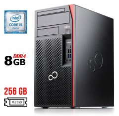 Компьютер Fujitsu Esprimo P757/E90+ Tower / Intel Core i5-6500 (4 ядра по 3.2 - 3.6 GHz) / 8 GB DDR4 / 256 GB SSD M.2 / Intel HD Graphics 530 / DisplayPort / DVI