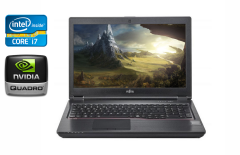 Мобильная рабочая станция Б-класс Fujitsu Celsius H780 / 15.6" (1920x1080) IPS / Intel Core i7-8750H (6 (12) ядер по 2.2 - 4.1 GHz) / 16 GB DDR4 / 512 GB SSD / nVidia Quadro P600, 4 GB GDDR5, 128-bit / WebCam / USB Type-C / HDMI