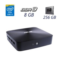 Неттоп ASUS VivoMini UN62 / Intel Core i5-4210U (2 (4) ядра по 1.7 - 2.7 GHz) / 8 GB DDR3 / 256 GB SSD / USB 3.0 / Wi-Fi