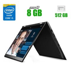 Ноутбук-трансформер Lenovo ThinkPad Yoga X1 G1 / 14" (1920х1080) IPS Touch / Intel Core i5-6300U (2 (4) ядер по 2.4 - 3.0 GHz) / 8 GB DDR3 / 512 GB SSD / Intel HD Graphics 520 / WebCam