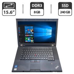 Ноутбук Lenovo ThinkPad T530i / 15.6" (1366x768) TN / Intel Core i5-3230M (2 (4) ядра по 2.6 - 3.2 GHz) / 8 GB DDR3 / 240 GB SSD / Intel HD Graphics 4000 / WebCam