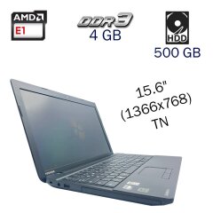 Ноутбук Toshiba Satellite Pro C50D-A-145 / 15.6" (1366x768) TN / AMD E1-2100 (2 ядра по 1.0 GHz) / 4 GB DDR3 / 500 GB HDD / AMD Radeon HD 8210 512 MB / WebCam