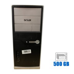 ПК MiX Delux Tower / Intel Pentium G2020 (2 ядра по 2.9 GHz) / 4 GB DDR3 / 500 GB HDD / Intel HD Graphics + WiFi USB  