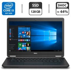 Ультрабук Б-клас Dell Latitude E7450 / 14" (1366x768) TN / Intel Core i5-5300U (2 (4) ядра по 2.3 - 2.9 GHz) / 4 GB DDR3 / 128 GB SSD / Intel HD Graphics 5500 / WebCam / HDMI
