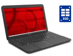 Ноутбук Toshiba Satellite C845-SP4207KL / 15.6" (1280x720) TN / Intel Core i3-2370M (2 (4) ядра по 2.4 GHz) / 4 GB DDR3 / 256 GB SSD / Intel HD Graphics 3000 / WebCam / DVD-ROM / Win 10 Pro