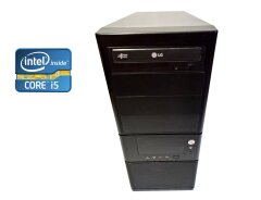 Игровой ПК Asus Vento Tower / Intel Core i5-2500 (4 ядра по 3.3 - 3.7 GHz) / 8 GB DDR3 / 120 GB SSD NEW + 500 GB HDD / nVidia GeForce 9500 GT, 1 GB DDR2, 128-bit / DVD-ROM / 400W