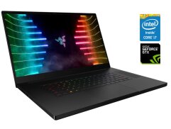 Игровой ноутбук Б-класс Razer Blade 17 RZ09-0166 / 17.3" (3840x2160) IPS Touch / Intel Core i7-7820HK (4 (8) ядра по 2.9 - 3.9 GHz) / 32 GB DDR4 / 256 GB SSD / nVidia GeForce GTX 1080, 8 GB GDDR5X, 256-bit / WebCam