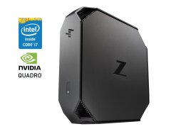 Неттоп HP Z2 Mini G3 Workstation USFF / Intel Core i7-7700 (4 (8) ядра по 3.6 - 4.2 GHz) / 16 GB DDR4 / 256 GB SSD / nVidia Quadro M620, 2 GB GDDR5, 128-bit