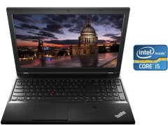 Ноутбук Lenovo ThinkPad L540 / 15.6" (1366x768) TN / Intel Core i5-4300M (2 (4) ядра по 2.6 - 3.3 GHz) / 8 GB DDR3 / 120 GB SSD / Intel HD Graphics 4600 / WebCam / Win 10 Pro