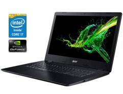 Игровой ноутбук Acer Aspire 3 A317-51G 74JS / 17.3" (1920x1080) TN / Intel Core i7-10510U (4 (8) ядра по 1.8 - 4.9 GHz) / 12 GB DDR4 / 256 GB SSD / nVidia GeForce MX230, 2 GB GDDR5, 64-bit / WebCam / Win 10 / Без АКБ