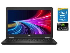 Игровой ноутбук Б-класс Dell Latitude 5580 / 15.6" (1920x1080) IPS / Intel Core i7-7600U (2 (4) ядра по 2.8 - 3.9 GHz) / 8 GB DDR4 / 256 GB SSD / nVidia GeForce 930MX, 2 GB DDR3, 64-bit