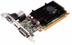 Дискретная видеокарта nVidia GeForce GT 520, 1 GB DDR3, 64-bit / 1x DVI, 1x HDMI, 1x VGA