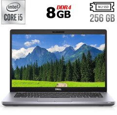 Ультрабук Б-клас Dell Latitude 5410 / 14" (1920x1080) IPS / Intel Core i5-10310U (4 (8) ядра по 1.7 - 4.4 GHz) / 8 GB DDR4 / 256 GB SSD M.2 / Intel UHD Graphics / WebCam / Windows 10 ліцензія