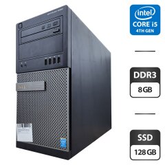 Компьютер Dell OptiPlex 9020 Tower / Intel Core i5-4590 (4 ядра по 3.3 - 3.7 GHz) / 8 GB DDR3 / 120 GB SSD / Intel HD Graphics 4600 / DVD-ROM