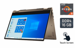 Ультрабук-трансформер Б-клас Dell Inspiron 7405 / 14" (1920x1080) IPS Touch / AMD Ryzen 5 4500U (6 ядер по 2.3 - 4.0 GHz) / 16 GB DDR4 / 240 GB SSD / AMD Radeon RX Vega 6 Graphics / WebCam