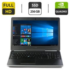 Мобильная рабочая станция Dell Precision 7520 / 15.6" (1920x1080) IPS / Intel Xeon E3-1545M v5 (4 (8) ядра по 2.9 - 3.8 GHz) / 32 GB DDR4 / 256 GB SSD / nVidia Quadro M1200M, 4 GB GDDR5, 128-bit / WebCam / HDMI