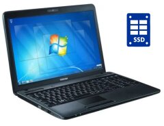 Ноутбук Toshiba Satellite C850-19Z / 15.6" (1366x768) TN / Intel Core i5-2430M (2 (4) ядра по 2.4 - 3.0 GHz) / 8 GB DDR3 / 240 GB SSD / Intel HD Graphics 3000 / WebCam / Win 10 Pro
