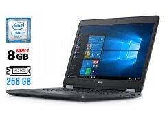 Ноутбук Б-класс Dell Latitude E5470 / 14" (1366x768) TN / Intel Core i5-6300HQ (4 ядра по 2.3 - 3.2 GHz) / 8 GB DDR4 / 256 GB SSD M.2 / Intel HD Graphics 530 / WebCam / HDMI / Windows 10 лицензия