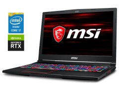 Игровой ноутбук MSI Raider GE63 RGB 9SG / 15.6" (1920x1080) IPS / Intel Core i7-9750H (6 (12) ядер по 2.6 - 4.5 GHz) / 16 GB DDR4 / 512 GB SSD / nVidia GeForce RTX 2080, 8 GB GDDR6, 256-bit / WebCam