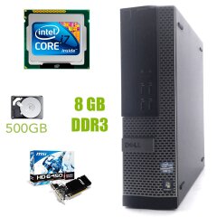 Dell Optiplex 790 SFF / Intel Core i7-2600 (4(8) ядра по 3.4 - 3.8 GHz) / 8 GB DDR3 / 500 GB HDD / AMD Radeon HD 6450 1GB
