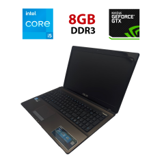Игровой ноутбук Asus K53SV / 15.6" (1366x768) TN / Intel Core i5-2410M (2 (4) ядра по 2.3 - 2.9 GHz) / 8 GB DDR3 / 120 GB SSD / nVidia GeForce GT 540M, 2 GB DDR3, 128-bit / WebCam