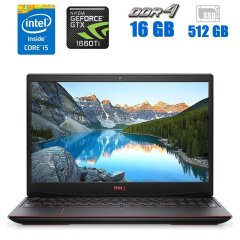 Игровой ноутбук Dell G3 3590 Gaming / 15.6" (1920x1080) IPS / Intel Core i5-9300H (4 (8) ядра по 2.4 - 4.1 GHz) / 8 GB DDR4 / 512 GB SSD / nVidia GeForce GTX 1660 Ti Max-Q, 6 GB GDDR6, 192-bit / WebCam