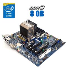 Комплект: Материнская плата HP Z230 / Intel Xeon E3-1240 v3 (4 (8) ядра по 3.4 - 3.8 GHz) (аналог i7-4770) / 8 GB DDR3 / Socket LGA1150 / Кулер HP