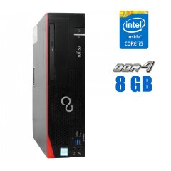Комп'ютер Fujitsu Esprimo D756 E94+ SFF / Intel Core i5-6600 (4 ядра по 3.3 - 3.9 GHz) / 8 GB DDR4 / 120 GB SSD / Intel HD Graphics 530 / DVD-ROM 