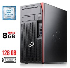 Компьютер Fujitsu Esprimo P757/E90+ Tower / Intel Core i5-6500 (4 ядра по 3.2 - 3.6 GHz) / 8 GB DDR4 / 128 GB SSD M.2 / Intel HD Graphics 530 / DisplayPort / DVI